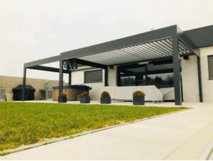 Heliomatik Pergola Lamellendach anthrazit