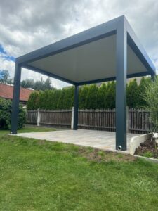 Carport Pergola Paneeldach für als Carport , für Terrasse oder Balkon anthrazit Amstetten, Waidhofen, Steyr, Linz, Wels, Melk, Scheibbs, Ried, Vöcklabruck, Wels
