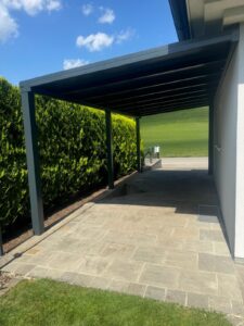 Carport Pergola Paneeldach für als Carport , für Terrasse oder Balkon anthrazit Amstetten, Waidhofen, Steyr, Linz, Wels, Melk, Scheibbs, Ried, Vöcklabruck, Wels