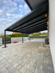 Carport Pergola Paneeldach für als Carport , für Terrasse oder Balkon anthrazit Amstetten, Waidhofen, Steyr, Linz, Wels, Melk, Scheibbs, Ried, Vöcklabruck, Wels