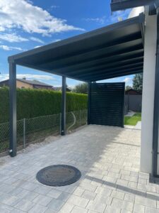 Carport Pergola Paneeldach für als Carport , für Terrasse oder Balkon anthrazit Amstetten, Waidhofen, Steyr, Linz, Wels, Melk, Scheibbs, Ried, Vöcklabruck, Wels