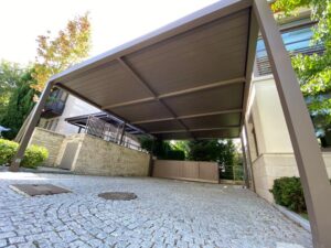 Carport Pergola Paneeldach für als Carport , für Terrasse oder Balkon anthrazit Amstetten, Waidhofen, Steyr, Linz, Wels, Melk, Scheibbs, Ried, Vöcklabruck, Wels