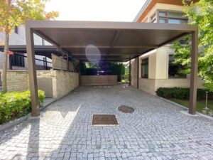 Carport Pergola Paneeldach für als Carport , für Terrasse oder Balkon anthrazit Amstetten, Waidhofen, Steyr, Linz, Wels, Melk, Scheibbs, Ried, Vöcklabruck, Wels